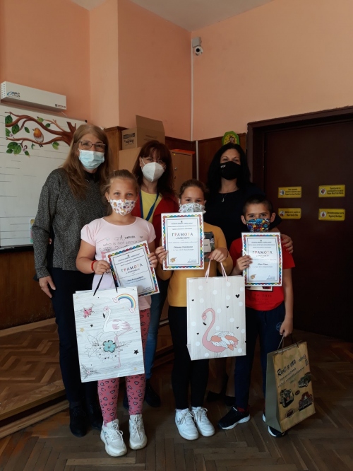 Учениците от 2. в клас с призови места на конкурса